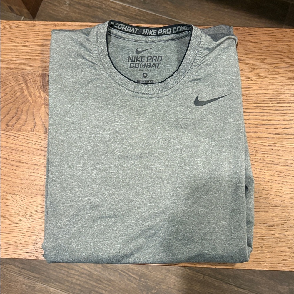 Nike Pro Combat Heather Gray Tee